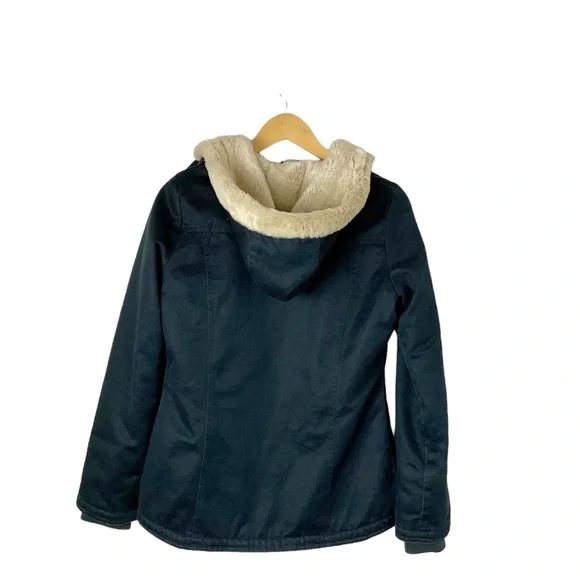 Hoodlamb Women’s Classic Hemp Jacket Size XS Dark Blue